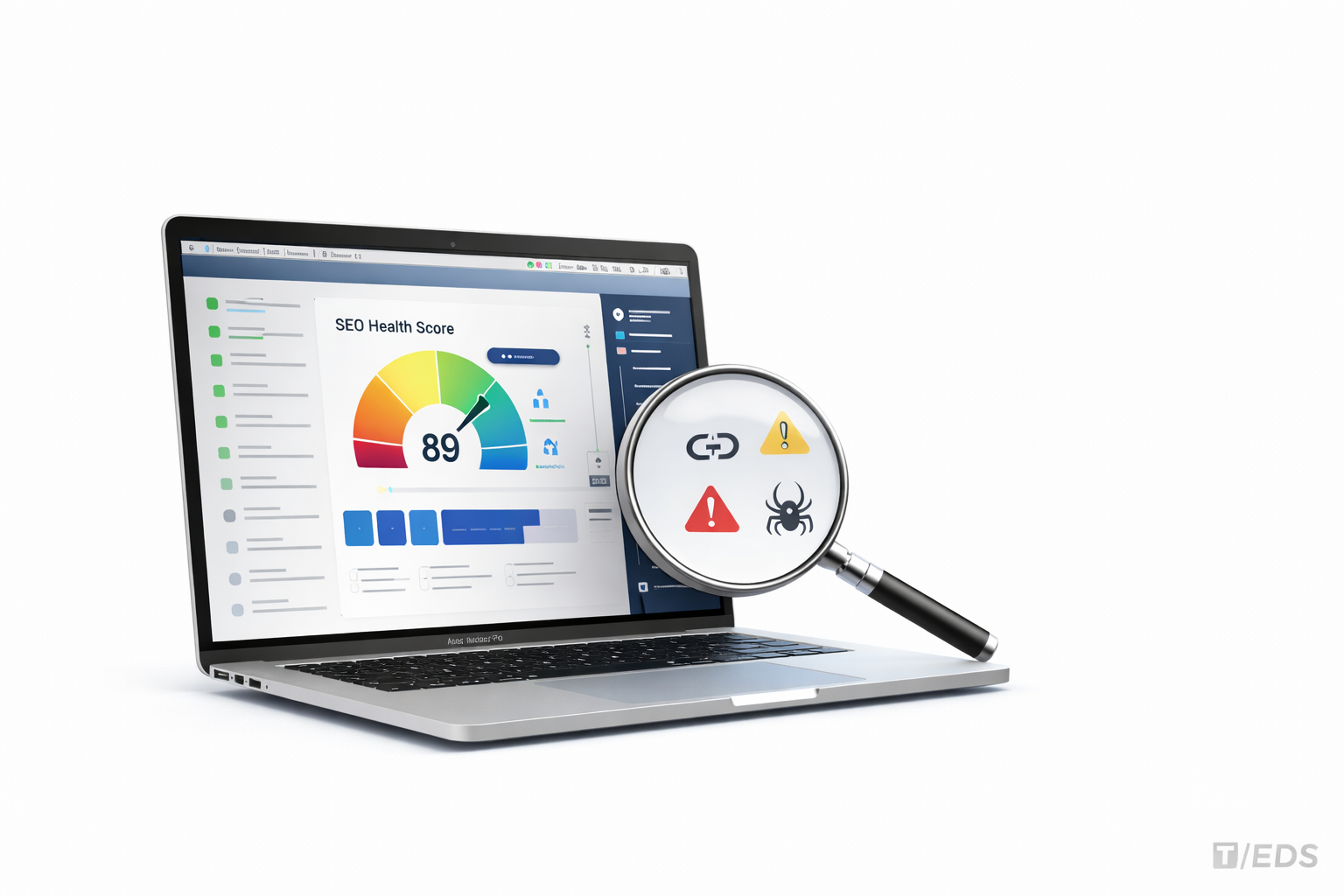 AI-powered SEO audit platform dashboard with automated reports